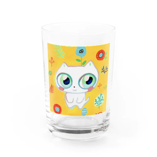 しろねこしろちゃん Water Glass