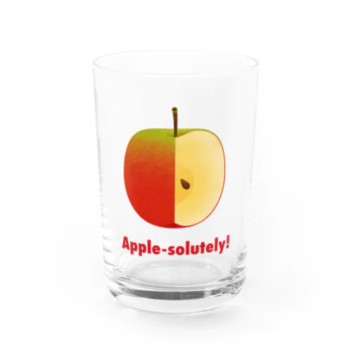 Apple-solutely!　 Water Glass