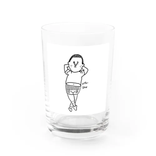 Otto-san白黒 Water Glass