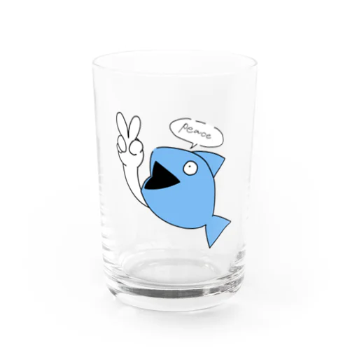 ウオウオpeace✌ Water Glass