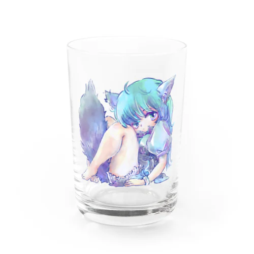 けもみみ&けもしっぽっ子 Water Glass