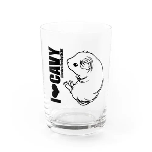 I❤︎CAVY-シェルティモルモット Water Glass