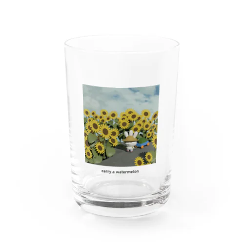 スイカを運ぶぷくしゅん Water Glass