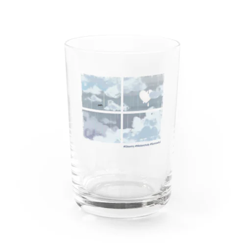 emo窓　どんより Water Glass