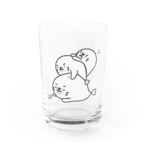 あざらし詰みつみ Water Glass