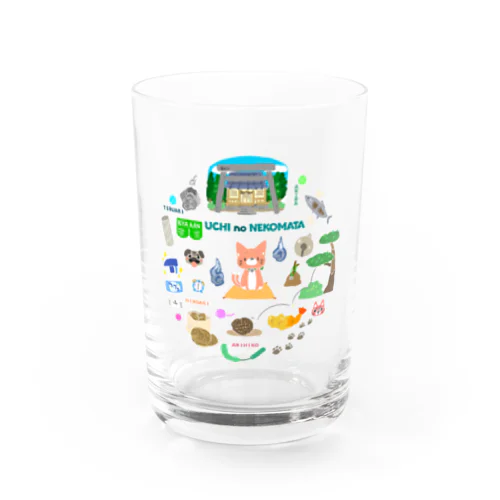 うちのねこマタ Water Glass