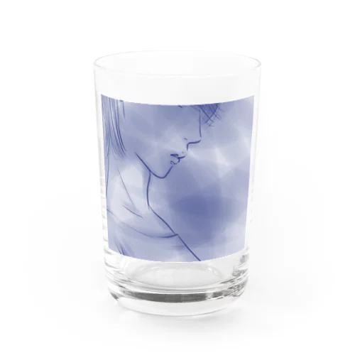 悩める青い青年4 Water Glass