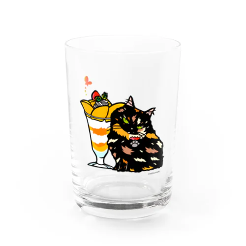 さび猫とマンゴーパフェ Water Glass