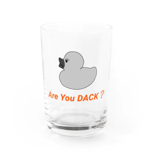 Are You Dack?オレンジ Water Glass