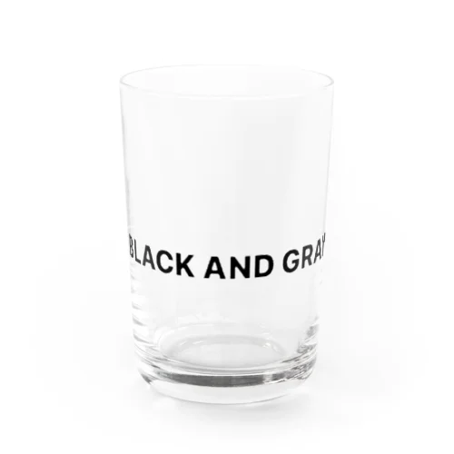 BLACK AND GRAY Water Glass