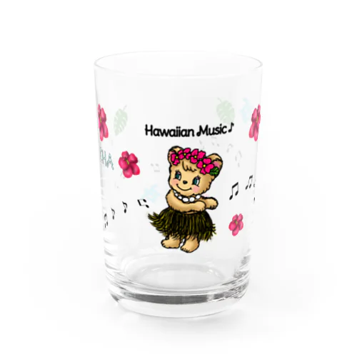 ハワイアンミュージック音符♪🎶♪ Water Glass