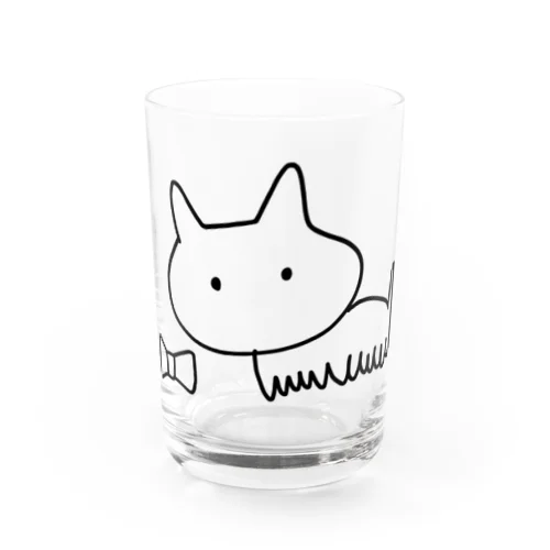 リボンを落とした ねこむし Water Glass