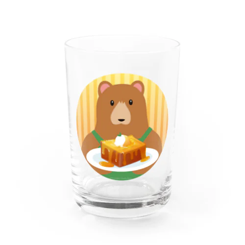 クマ店長のハニートースト Water Glass