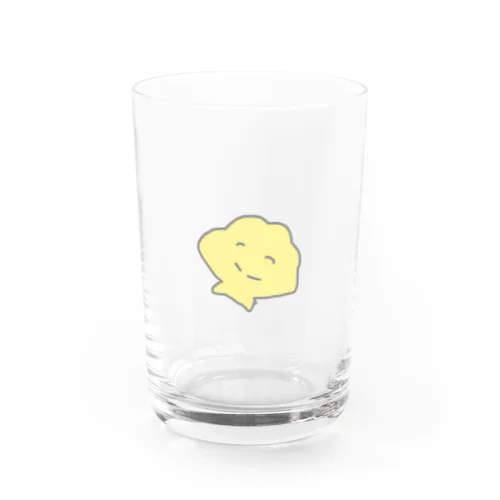 パステルイエローのほたてちゃん Water Glass