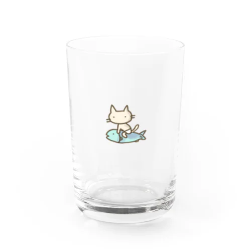 【ワンポイント】パンツねこ移動中 Water Glass