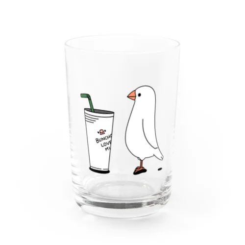 カフェ文鳥 Water Glass