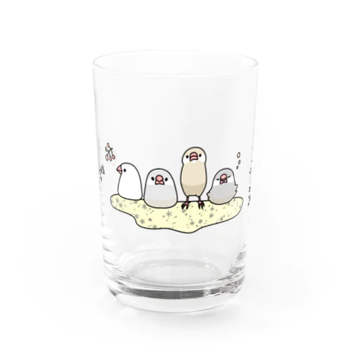 キラふわ文鳥 Water Glass