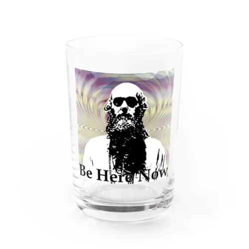 BE HERE NOW Water Glass