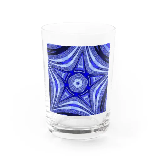 Blue Star Water Glass