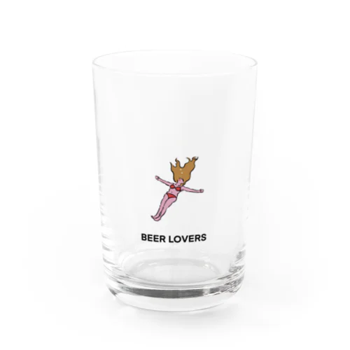 BEER LOVERS ビールに溺れるグラス Water Glass