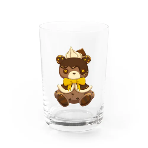 おいしくいただクマ🧸~チョコケーキver~ Water Glass