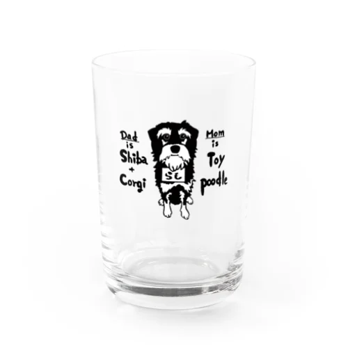 看板犬らも Water Glass