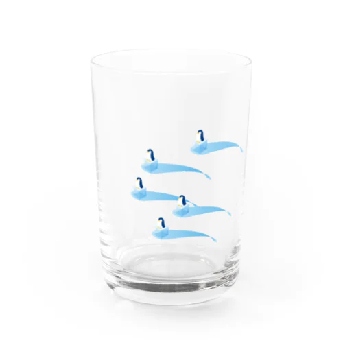 氷とペンギン（5羽） Water Glass