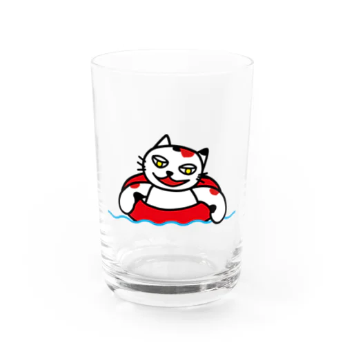 【前田デザイン室 ニャン-T プロジェクト】前田デザイン室　じゃみぃの夏 Water Glass