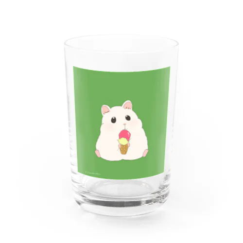 えどちゃん ソフトクリームたべる Water Glass