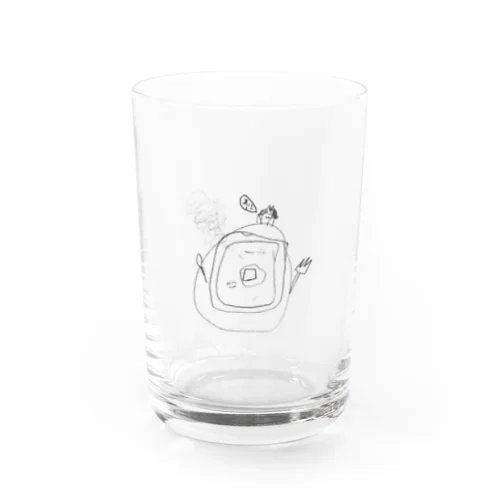 あさねこぱんの牛乳グラス Water Glass