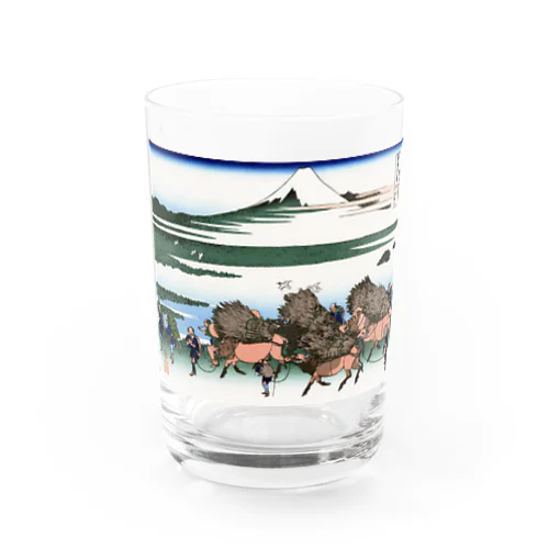 葛飾北斎_冨嶽三十六景　駿州大野新田 Water Glass