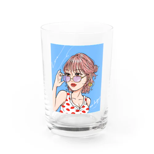 レトロガール Water Glass