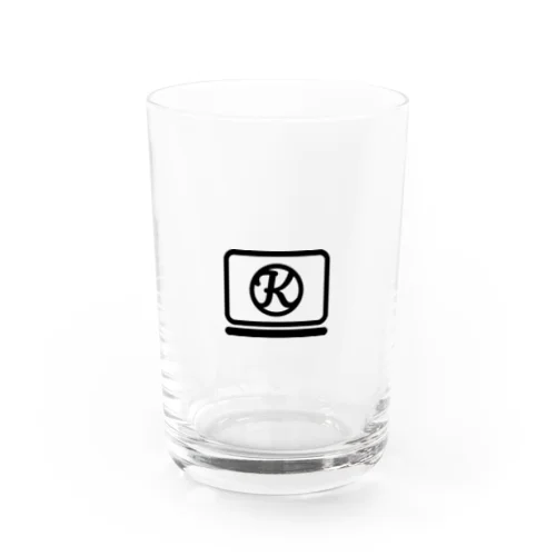 イニシャル「K」ー こんたホームページ製作所 Water Glass