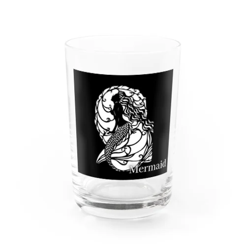 憂いの人魚姫・黒 Water Glass