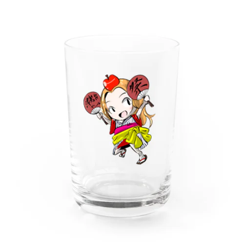 【公式】津軽弁ガールあんな応援グッズグッズ🍎 Water Glass