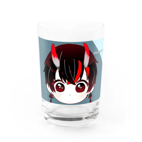 ワシの似顔絵 Water Glass