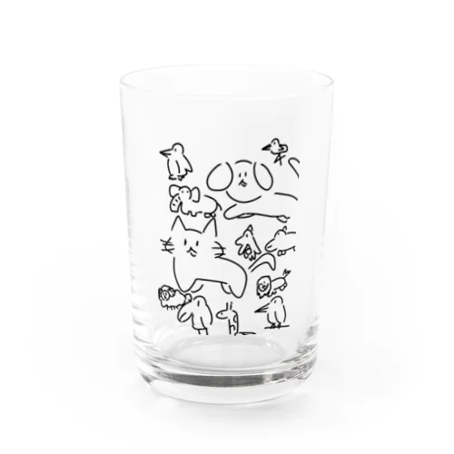 ゆかいでかわいいどうぶつさんたち！ Water Glass