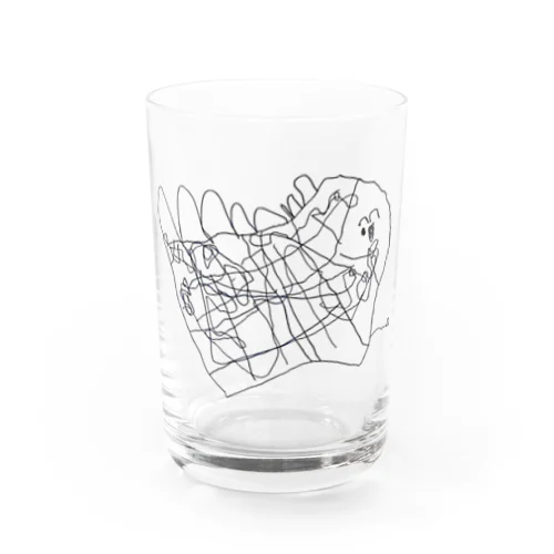 きょうりゅうさん Water Glass