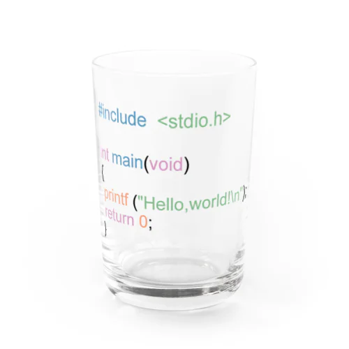 C言語 HelloWorld Water Glass