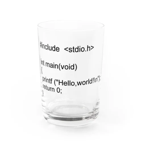 C言語 HelloWorld 黒一色 Water Glass