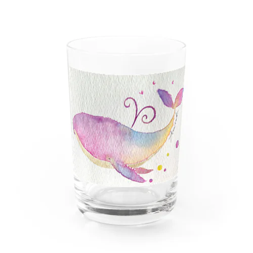 虹色くじら Water Glass