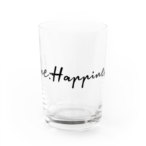 One:Happiness　ロゴデザイン Water Glass