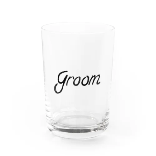結婚報告　Groom(夫、旦那) Water Glass