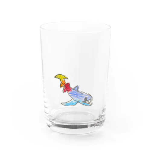 虹色のサメ Water Glass