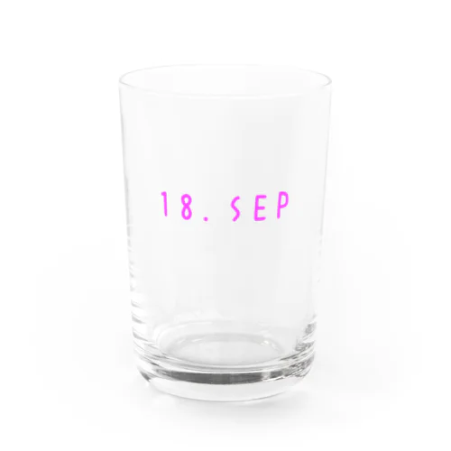 バースデー［18.SEP］ピンク Water Glass