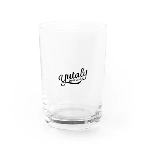 Yutaly One’s Cafe グッズ（ブラックロゴ） Water Glass