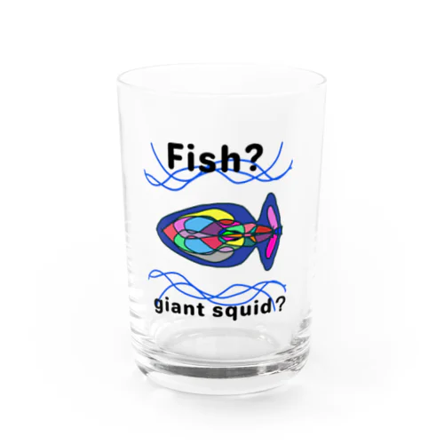 fish?giant squid? Water Glass