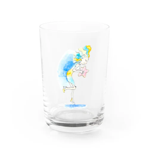 星を持つ女の子 Water Glass