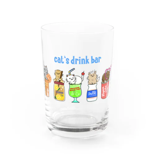 cat's drink bar Water Glass