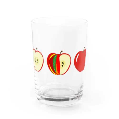 3つのりんご Water Glass